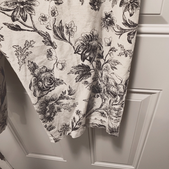 Hot Cotton Marc Wear| 100% Linen Floral Print Pants Summer Sz 2X Wide Leg - Picture 5 of 9